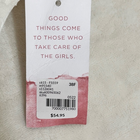 Cacique Cream Textured Full Coverage Bra - Picture 9 of 9